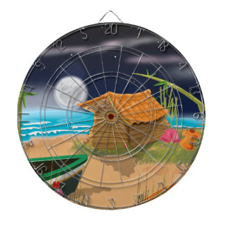 Beach Hut at night Dartboard