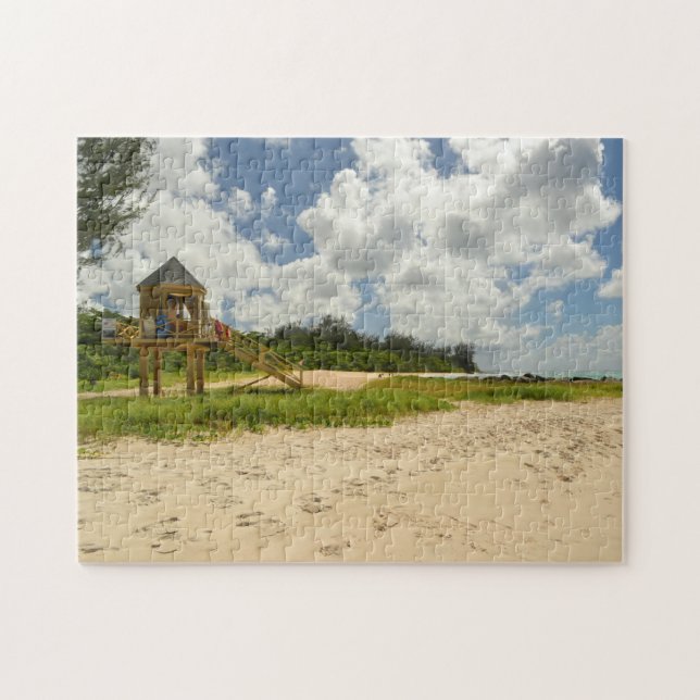 Beach Hut Barbados. Jigsaw Puzzle (Horizontal)