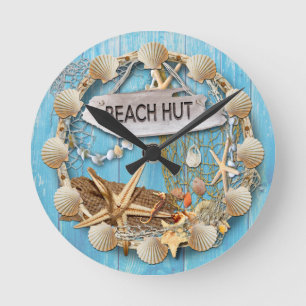 Beach Hut Clock