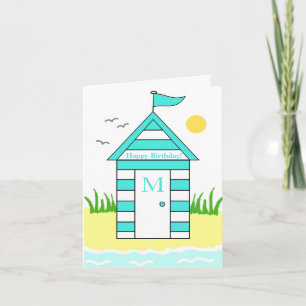 Beach Hut Light Blue Card