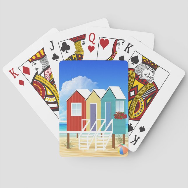 Beach Hut Playing Cards (Back)