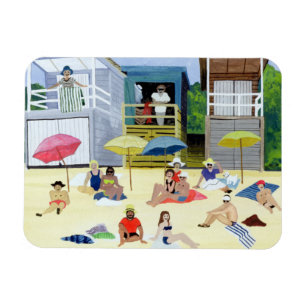 Beach Huts 1991 Magnet