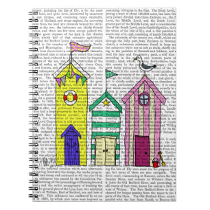 Beach Huts 1 Illustration Notebook