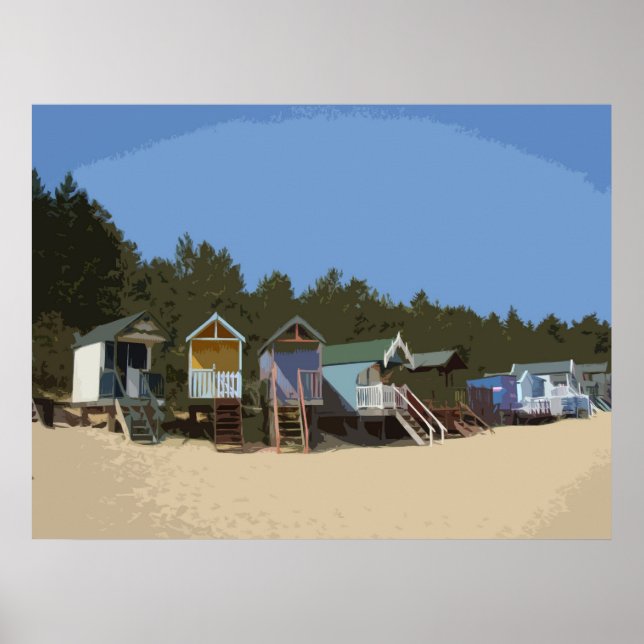 BEACH HUTS 1 POSTER (Front)