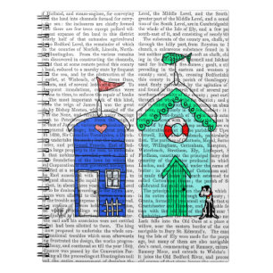 Beach Huts 2 Illustration Notebook