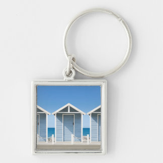 Beach Huts 2 Key Ring