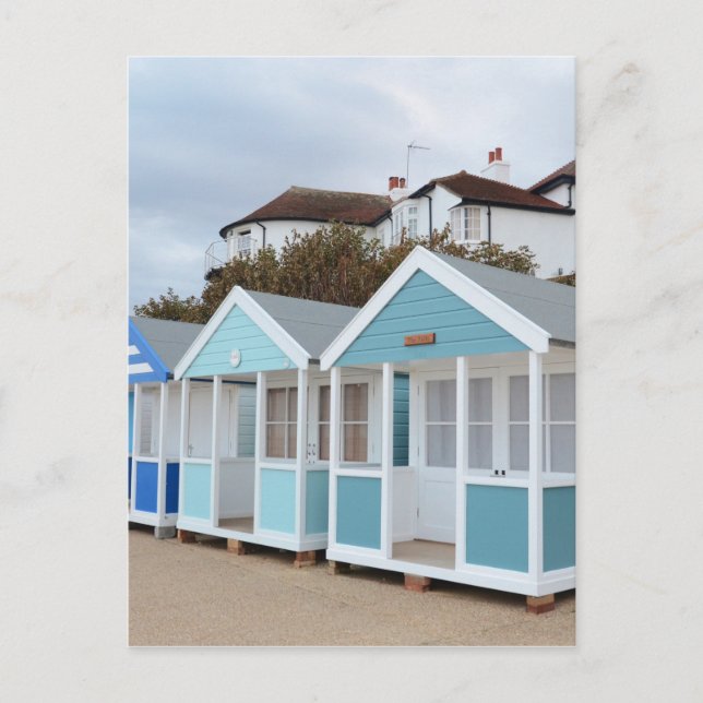 Beach Huts At Southwold Postcard (Front)