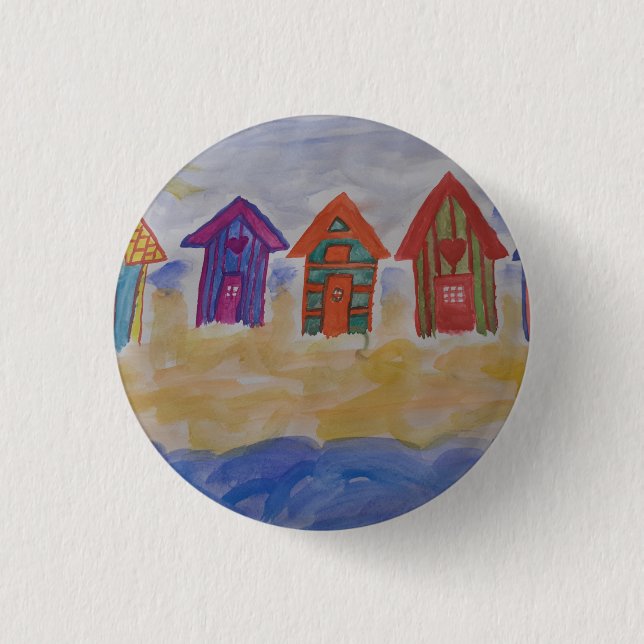 Beach Huts Badge (Front)