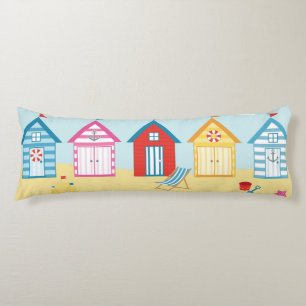 Beach Huts Body Cushion