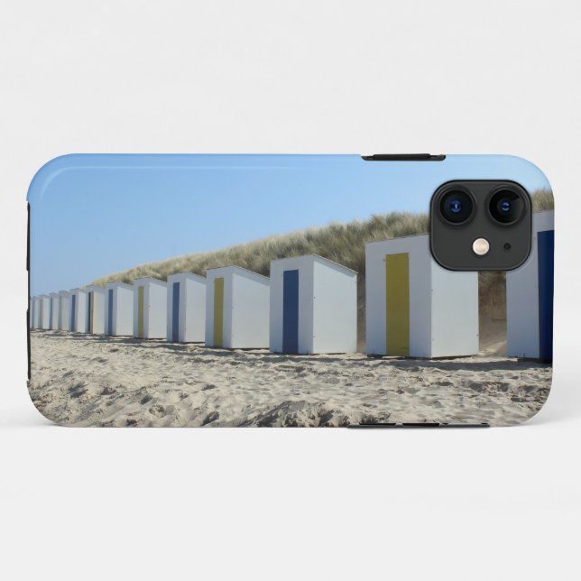 Beach huts, Cadzand-Bad, the Netherlands Case-Mate iPhone Case (Back (Horizontal))