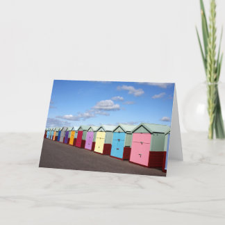 Beach Huts Card