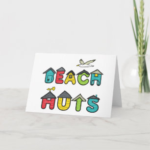 Beach Huts Card