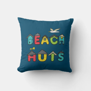 Beach Huts Cushion