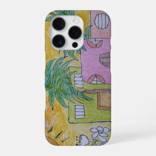 Beach Huts Golden Skies iPhone / iPad case