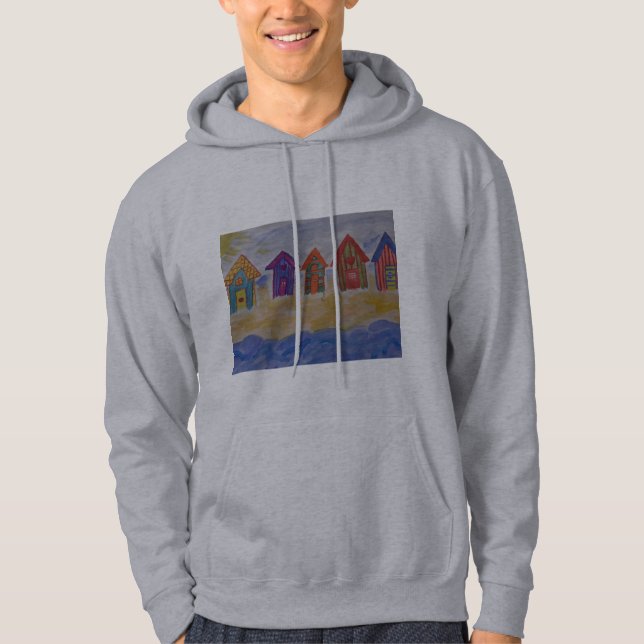 Beach Huts Hoodie (Front)