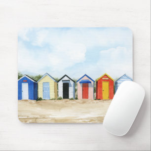 Beach Huts I Mouse Mat