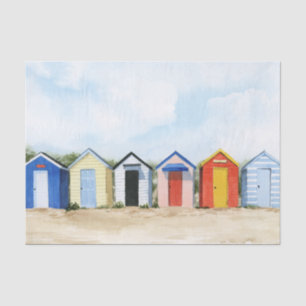 Beach Huts I Tissue Paper