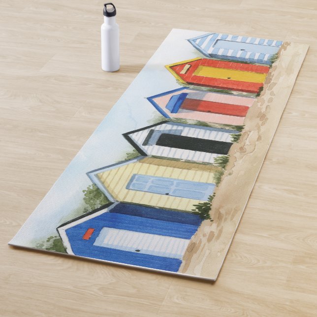 Beach Huts I Yoga Mat (In Situ)