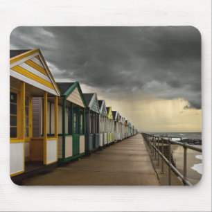 Beach Huts In A Summer Storm Southwold Mouse Mat