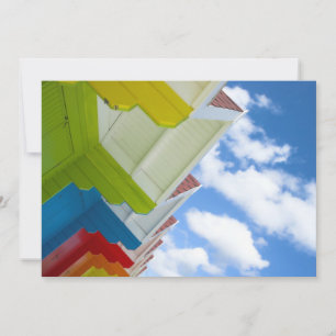 Beach Huts Invitation