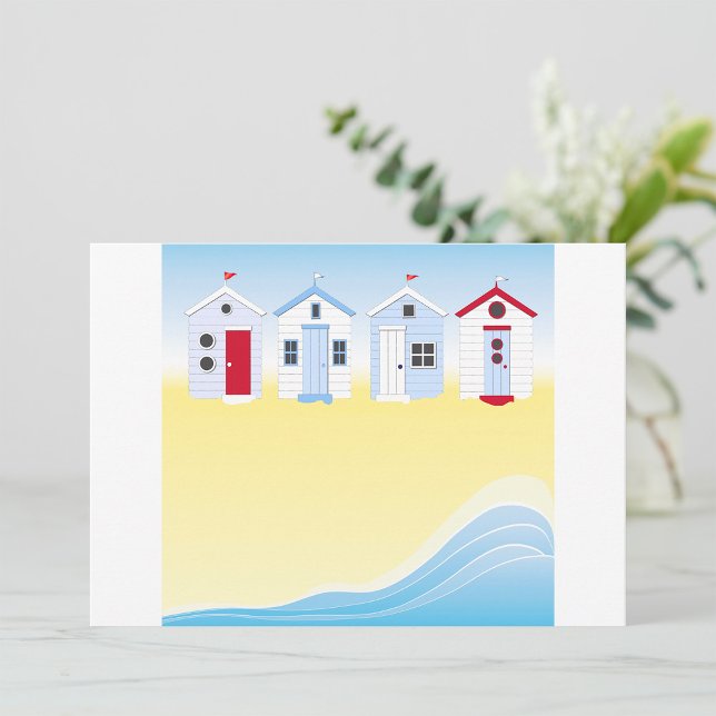Beach Huts Invitations (Creator Uploaded)