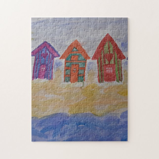 Beach Huts Jigsaw Puzzle (Vertical)