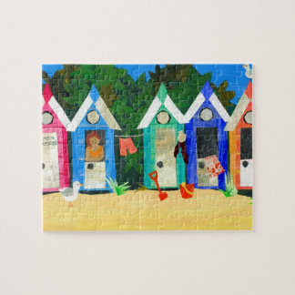 'Beach Huts' Jigsaw Puzzle