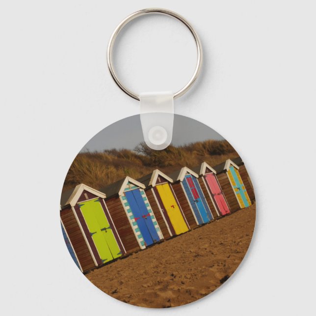 Beach Huts Keychain (Front)