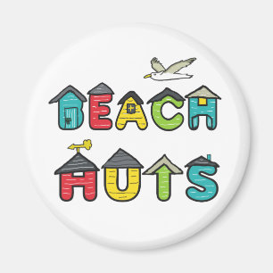 Beach Huts Magnet