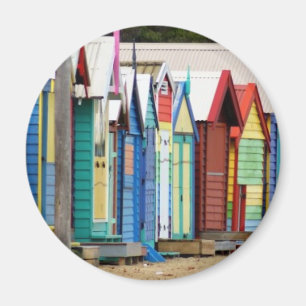 Beach Huts Melbourne Magnet