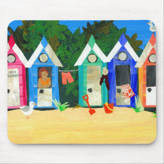 'Beach Huts' Mousepad