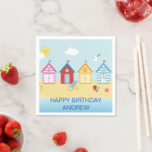 Beach Huts Napkin