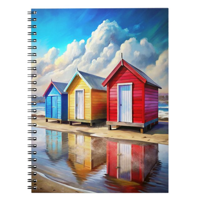 Beach Huts Notebook (Front)
