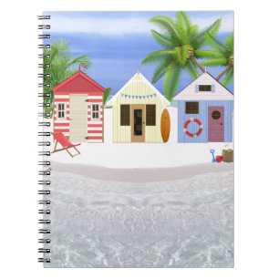 BEACH HUTS NOTEBOOK