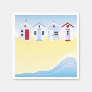 Beach Huts Paper Napkins