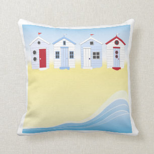 Beach Huts Pillow
