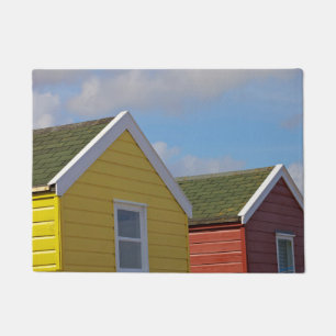 Beach Huts Southwold, England Doormat