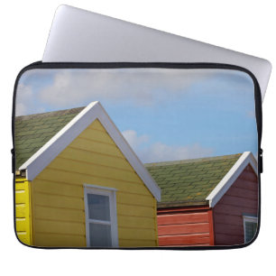 Beach Huts Southwold, England Laptop Sleeve