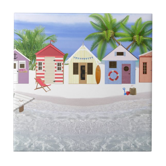 BEACH HUTS TILE (Front)