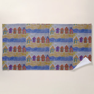 Beach Huts Towel