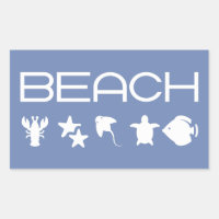 Beach Icons Marine Sea Creatures Monotone Dark