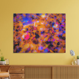 Beach Impression, Rocks and Sea Shells Canvas Print