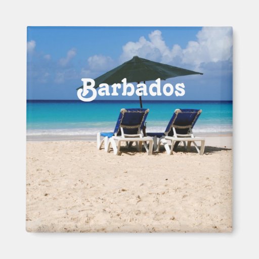 Image of Beach in Barbados Magnet
