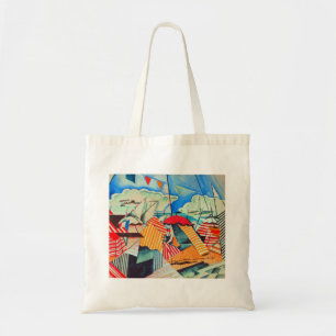 Beach in Biarritz (France) by Bedrich Feurstein Tote Bag