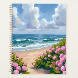 Beach in Bloom Pink Hydrangea Oceanside Coastal Planner