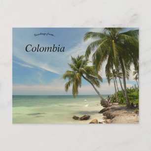 Beach in Colombia Postcard