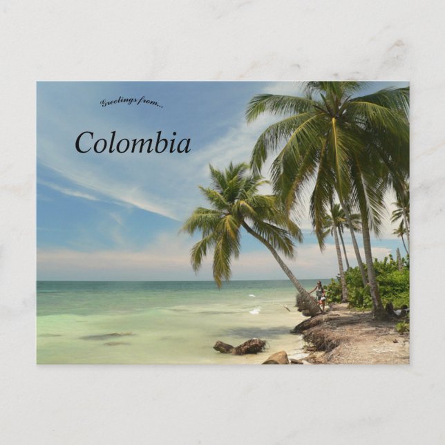 Beach in Colombia Postcard (Front)