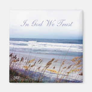 Beach - In God We Trust - Magnet