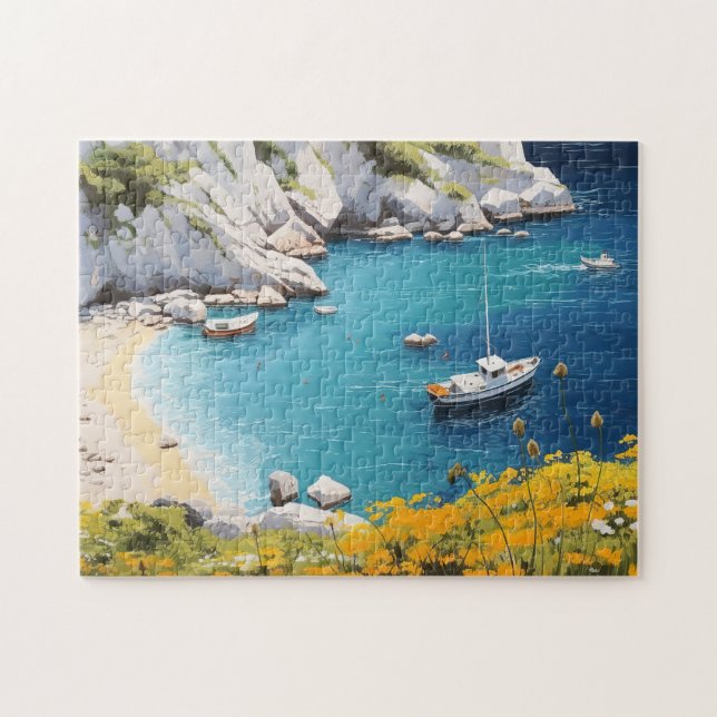 Beach in Greece Jigsaw Puzzle (Horizontal)