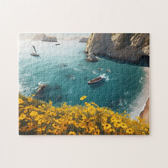 Beach in Greece  Jigsaw Puzzle (Horizontal)